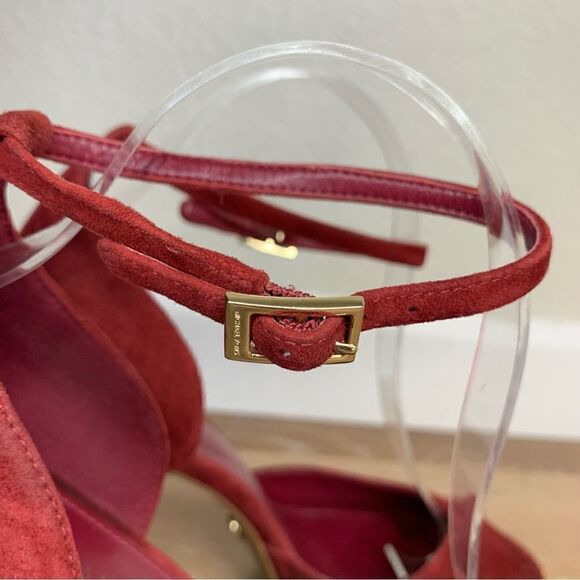 Michael Kors Bright Red Tiegan Platform Sandals - Picture 5 of 15